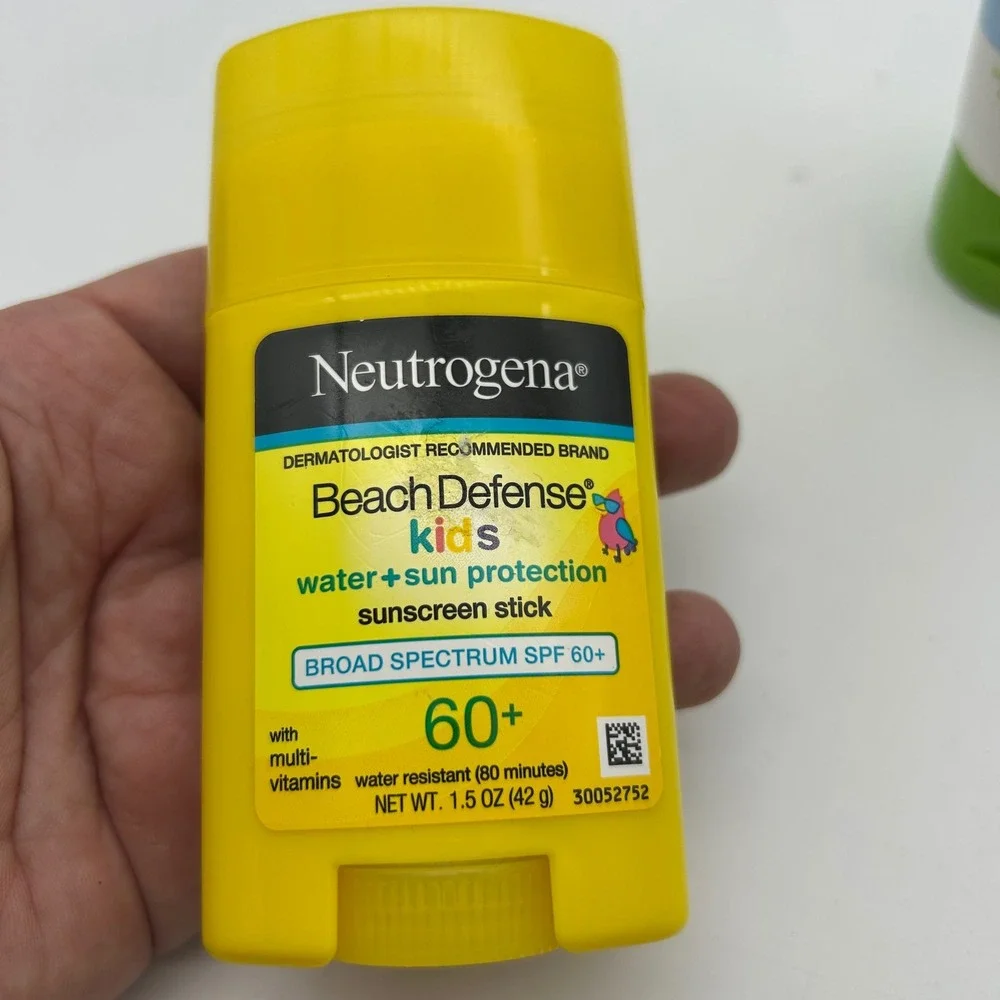 Neutrogena Beach Defense Kids SPF 60+ Stick & Babyganics SPF 50 Mineral Sunscree